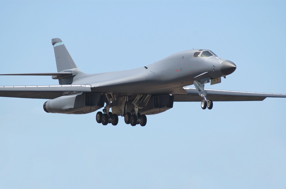 B1-B Lancer Bombers Arrive At RAF Fairford