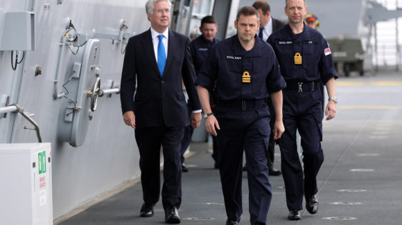 Defence Secretary visits HMS Queen Elizabeth