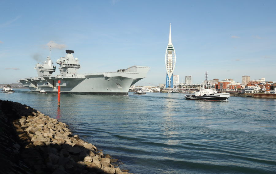 HMS Queen Elizabeth embarks on next set of sea trials