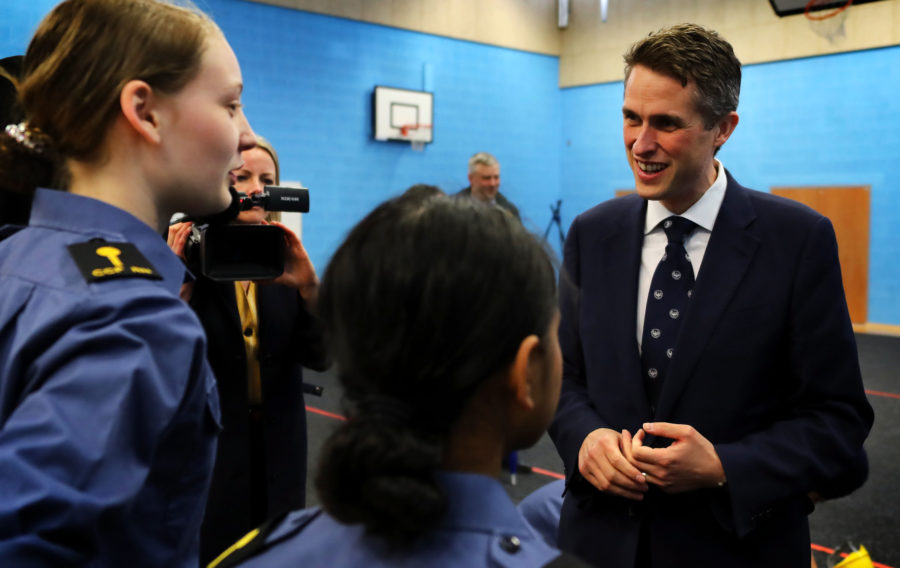 Defence Secretary announces latest wave of cadet units in schools