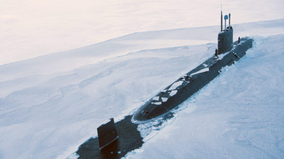 Royal Navy submarine breaks through Arctic ice for major exercise