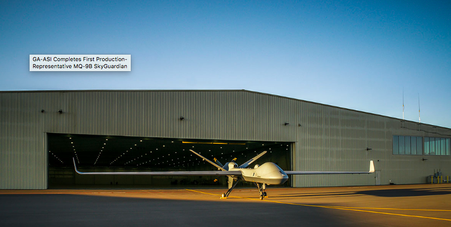 General Atomics AS completes first production-representative MQ-9B SkyGuardian