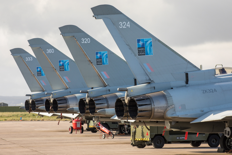 RAF typhoons begin latest NATO baltic air policing mission