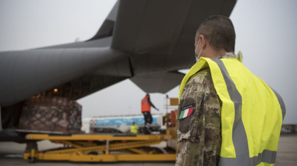 United States transports aid in Italy using NATO’s Rapid Air Mobility initiative