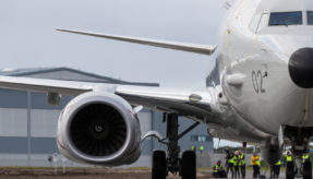 Poseidon arrives at RAF Lossiemouth for the first time