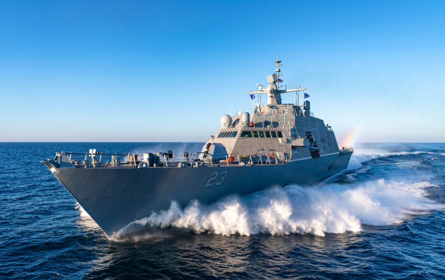 The future USS Cooperstown completes acceptance trials