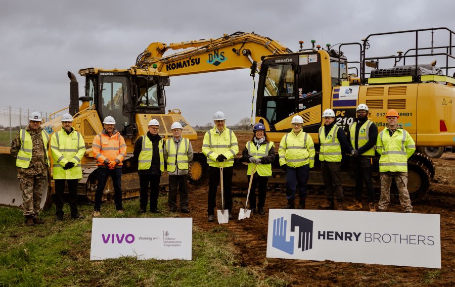 VIVO Defence Services and Henry Brothers Construction have broken ground on a £6M schemeat Gamecock Barracks near Nuneaton.