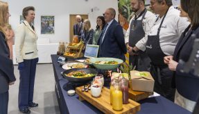 HRH The Princess Royal visited The Royal Logistic Corps Museum to discover more about how Sodexo has evolved its military food offer