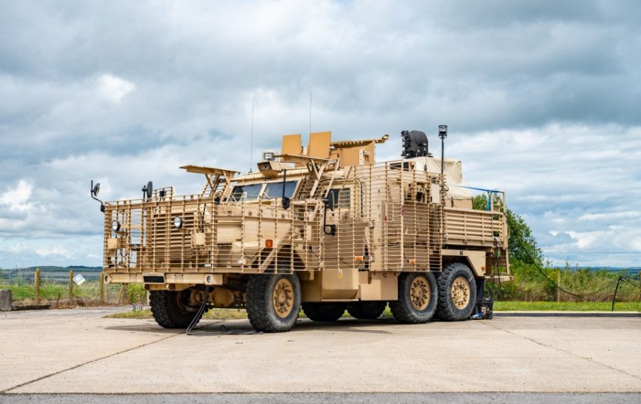 For the first time scientists and engineers have successfully fired a high powered laser energy weapon from a British Army combat vehicle.