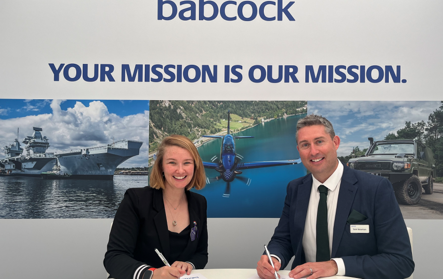 Babcock has signed an agreement with Uplift360, a deep tech company developing chemical technologies, to recycle advanced materials.