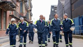 Defence Secretary and Australian Deputy Prime Minister tour UK military steel production plant.