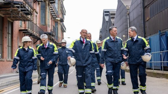 Defence Secretary and Australian Deputy Prime Minister tour UK military steel production plant.