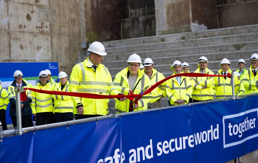 Minister for Defence Procurement and Industry Maria Eagle opening 9 Dock.