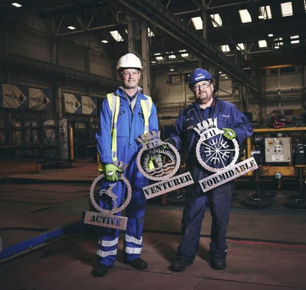 Babcock has cut steel on HMS Formidable, the third of five Inspiration Class frigates the company is building for the Royal Navy at the Rosyth facility in Scotland, marking the official start of the ship’s build programme.