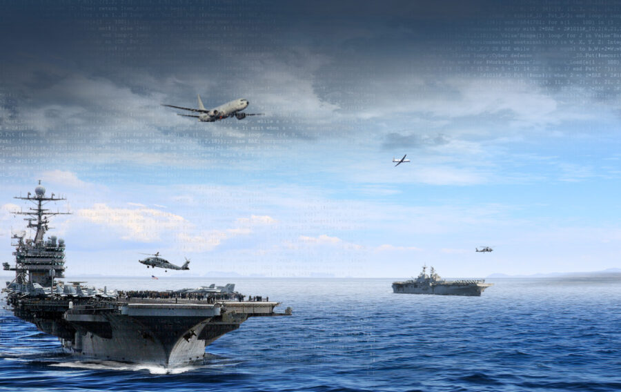 NTCDL enhances situational awareness and tactical battlefield advantage of the US Navy through real-time and simultaneous networked operations. Image from pr Bae systems