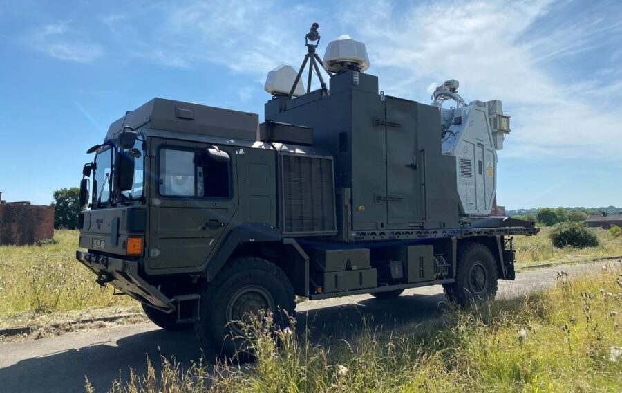 RFDEW demonstrator on truck.